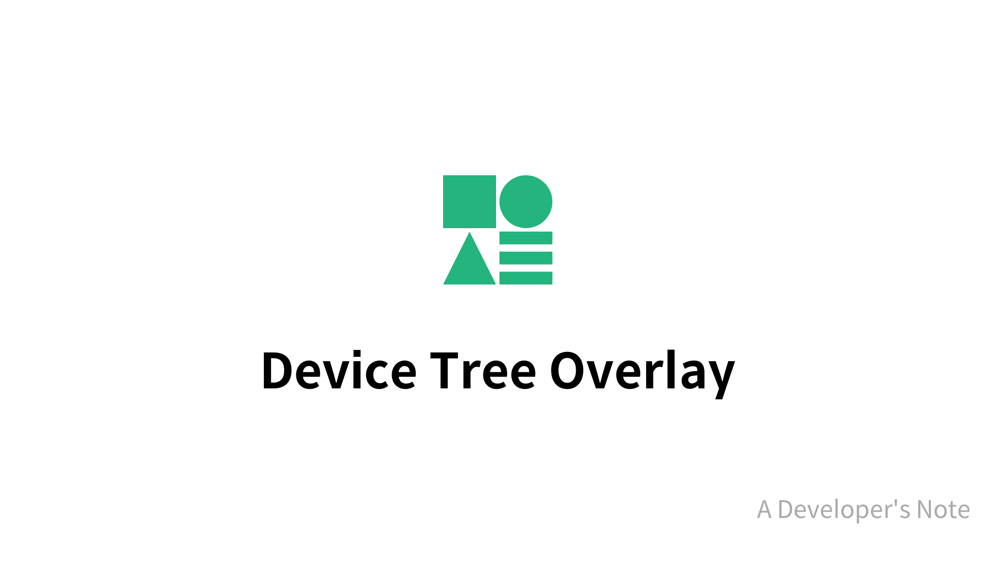 Device Tree Overlay - mysetting