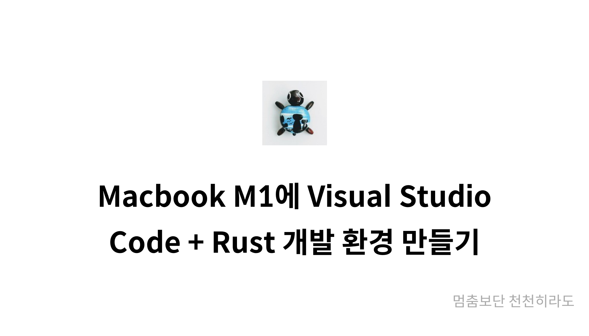 Macbook M1에 Visual Studio Code + Rust 개발 환경 만들기 - mysetting