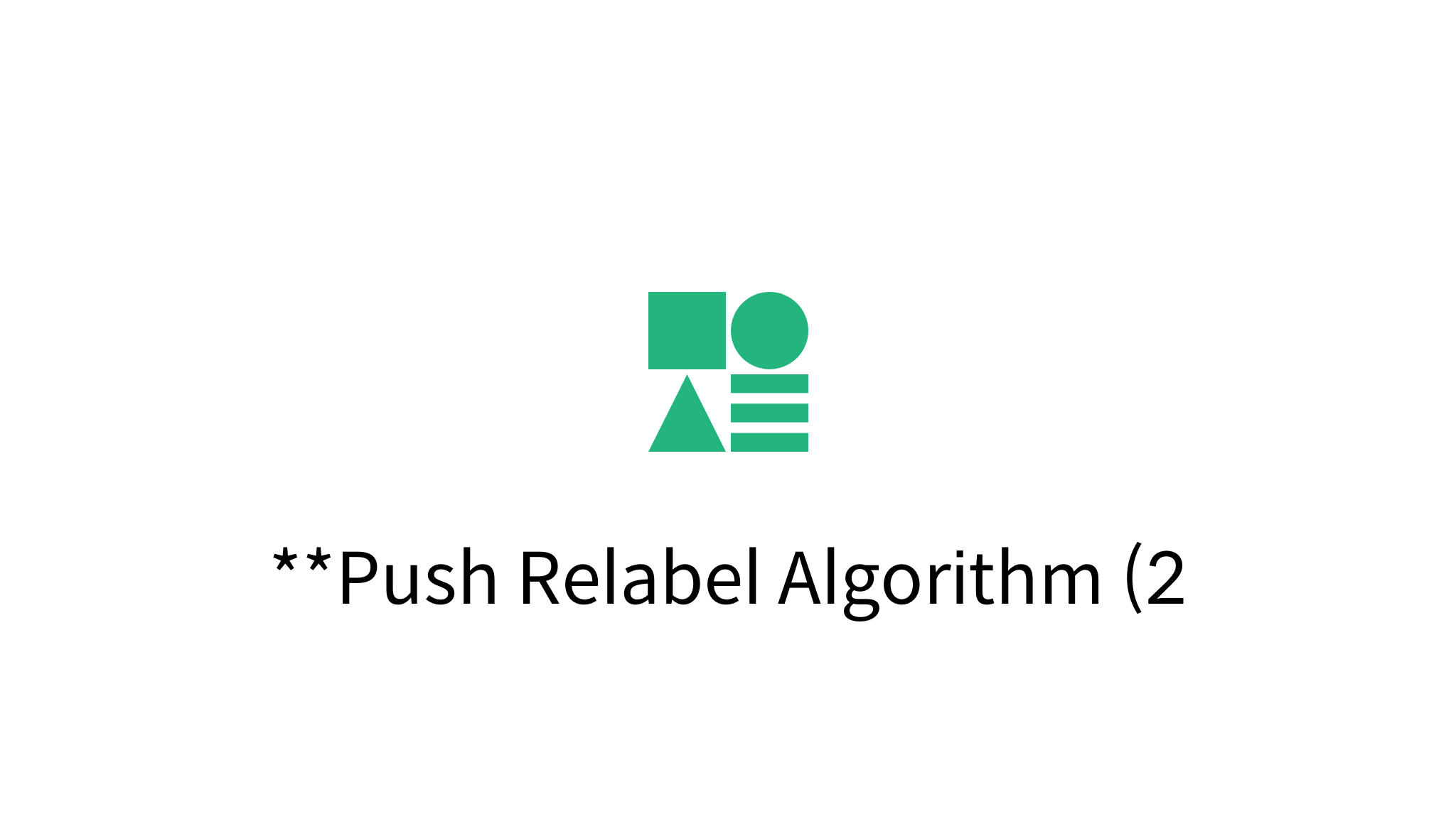 Push Relabel Algorithm (2) - mysetting
